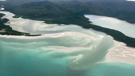 aerial 4k of whitsunday islands in queensland, australia in december 2022