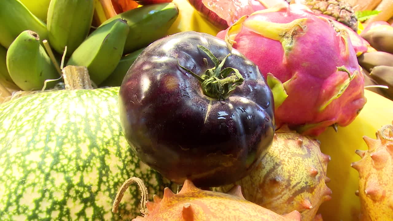 Assortment of Colorful Fruits and Vegetables