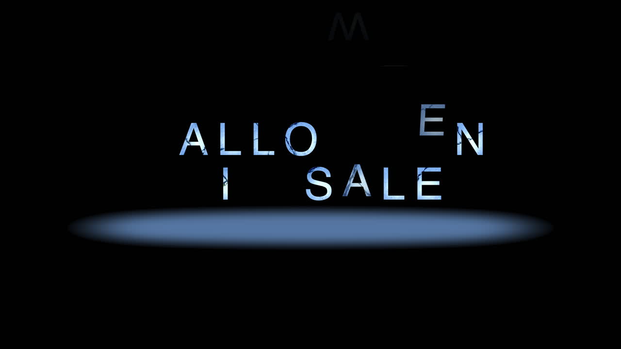 블랙 그라디언에 파란 빛과 함께 할로윈 큰 판매