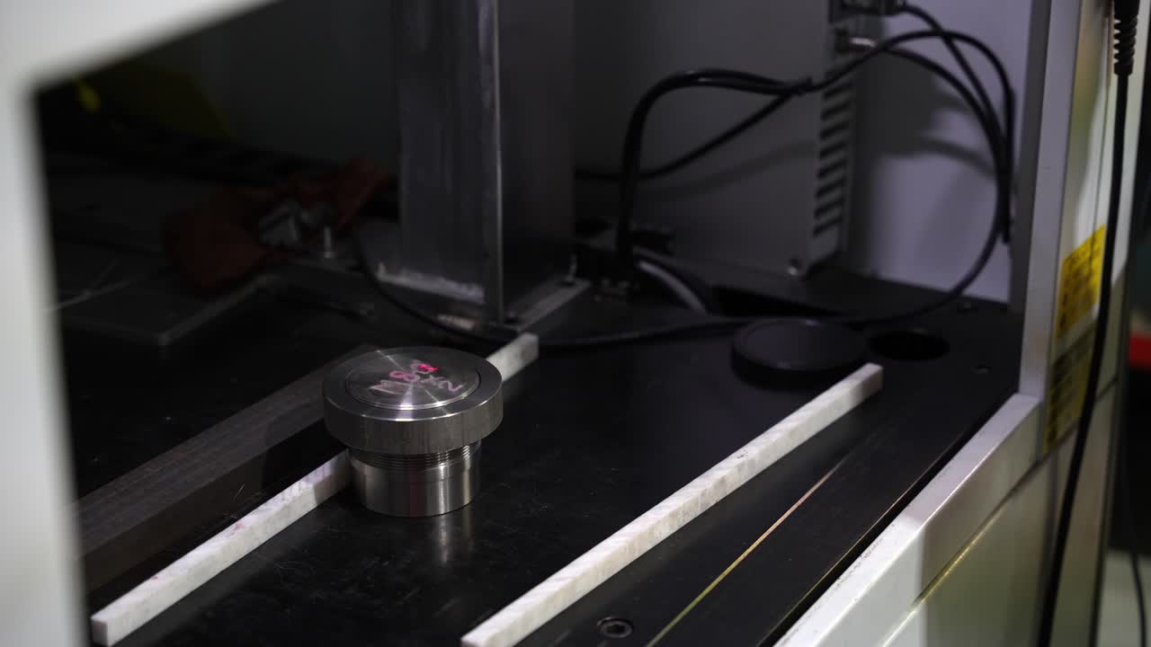 Close-up of industrial machine part