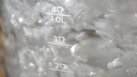 boiling water in a glass kettle