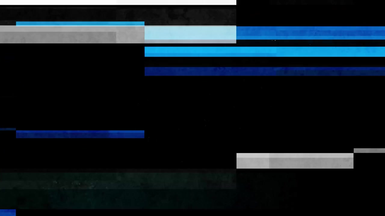 Efek Glitch Digital dengan Derau Statis dan Garis Terdistorsi