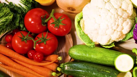 a variety of fresh vegetables on display