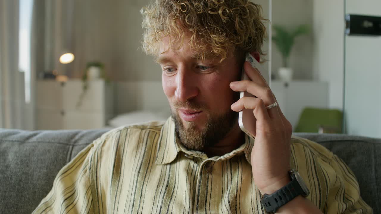 Man Talking on Phone