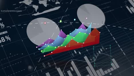 Animación-Del-Procesamiento-De-Datos-Sobre-Fondo-Negro