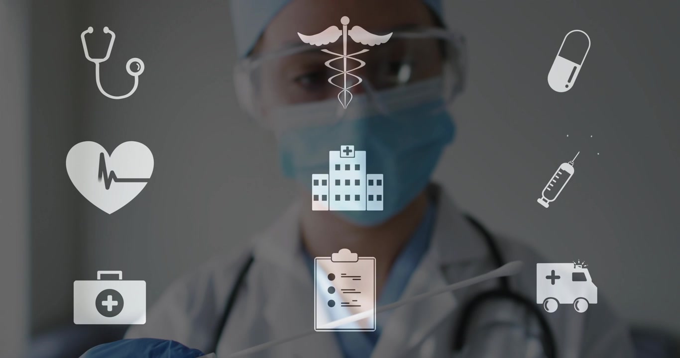 Clinicien ajustant ses mains gantées, présentant une bandelette de test, le presse-papiers étant au centre de l'attention pour le diagnostic