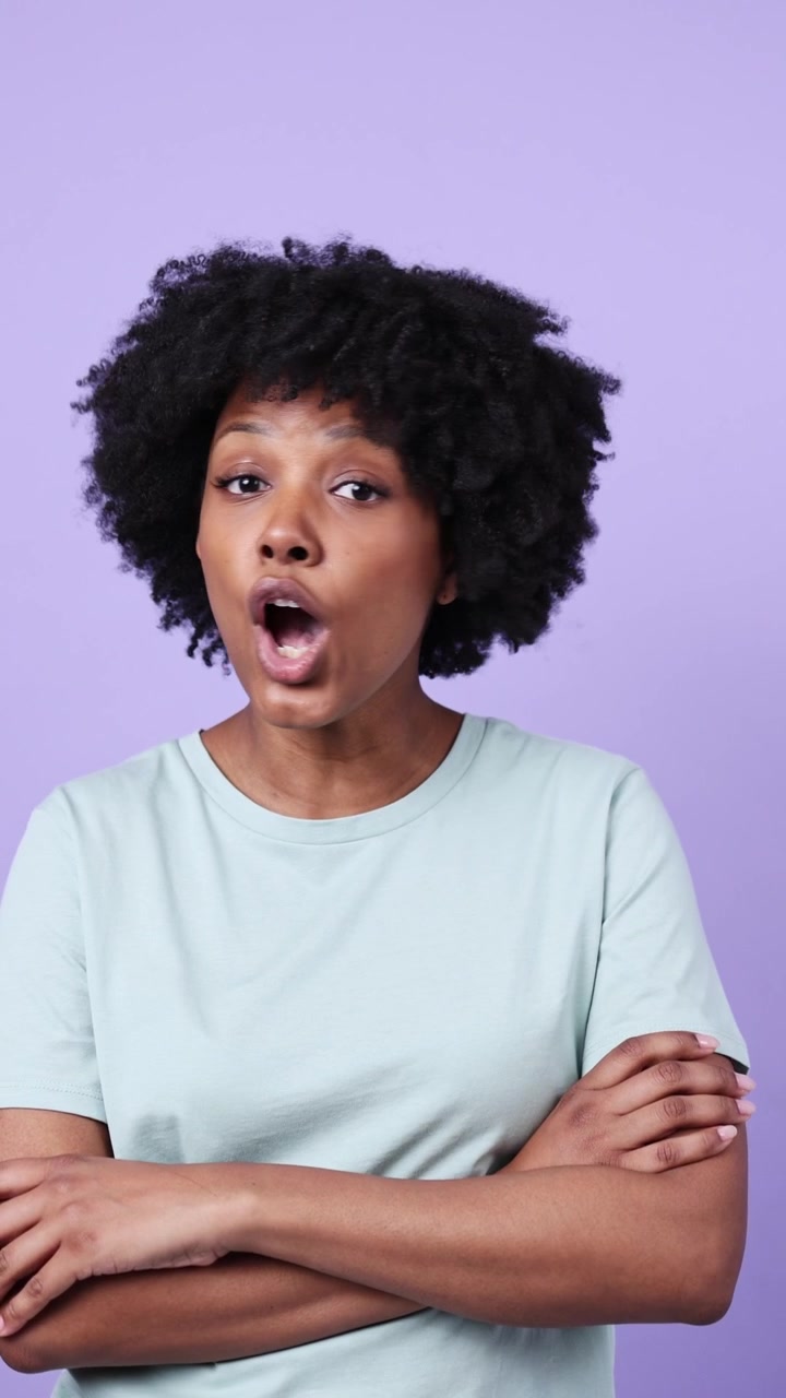 Young Black Woman Expressing Disappointment and Annoyance