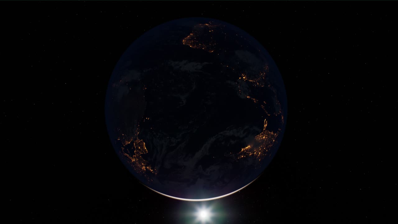 earth globe planet from space orbit