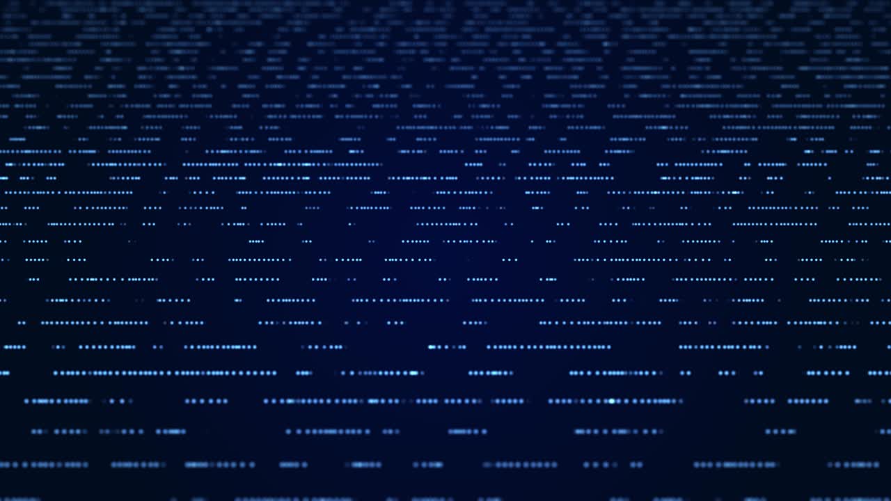 4K Abstract Digital data loop background blue of virtual space with Dot loop animation.