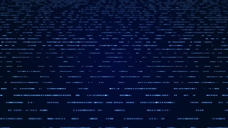 4k abstract digital data loop sfondo blu dello spazio virtuale con animazione a punto loop.
