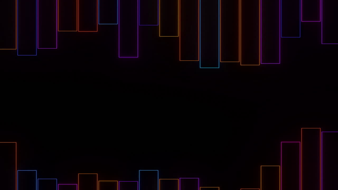 Neon Glowing Lines Abstract Background