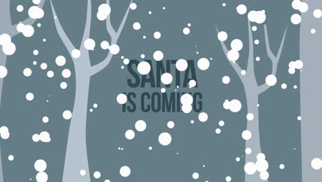 Santa-Is-Coming-with-fall-snow-in-forest