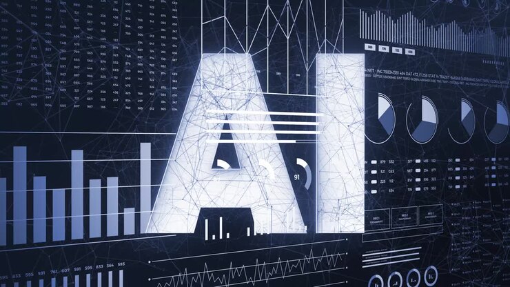 Data and report statistics, animation with graph diagrams.