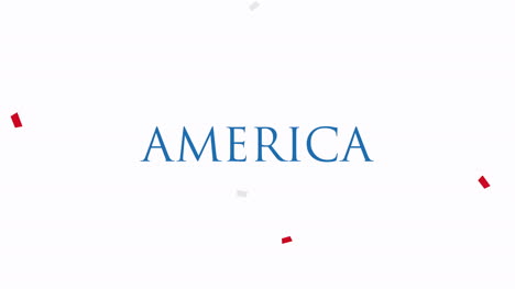 texto de primer plano animado américa en el fondo de vacaciones 3