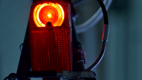 luz trasera de la cola de la bicicleta