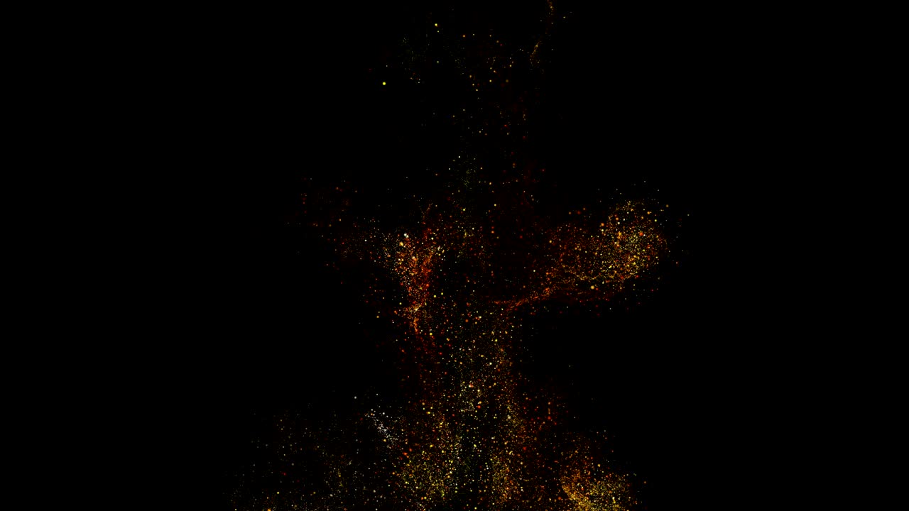 las partículas abstractas de fondo. las partículas brillantes. el bucle