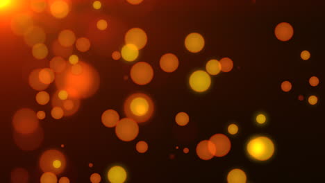 Motion-and-fly-abstract-particles-and-round-bokeh-on-dark-background