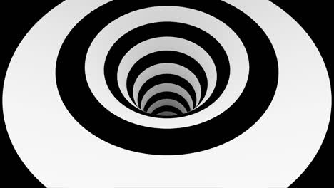túnel abstracto en blanco y negro
