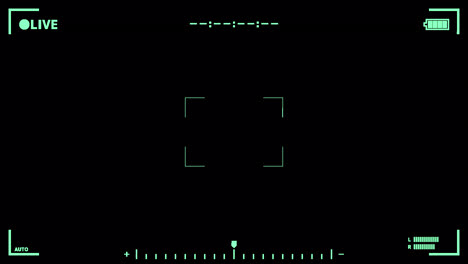 Camera frame LIVE animated overlay.  1080p - 30 fps - Alpha Channel (4)