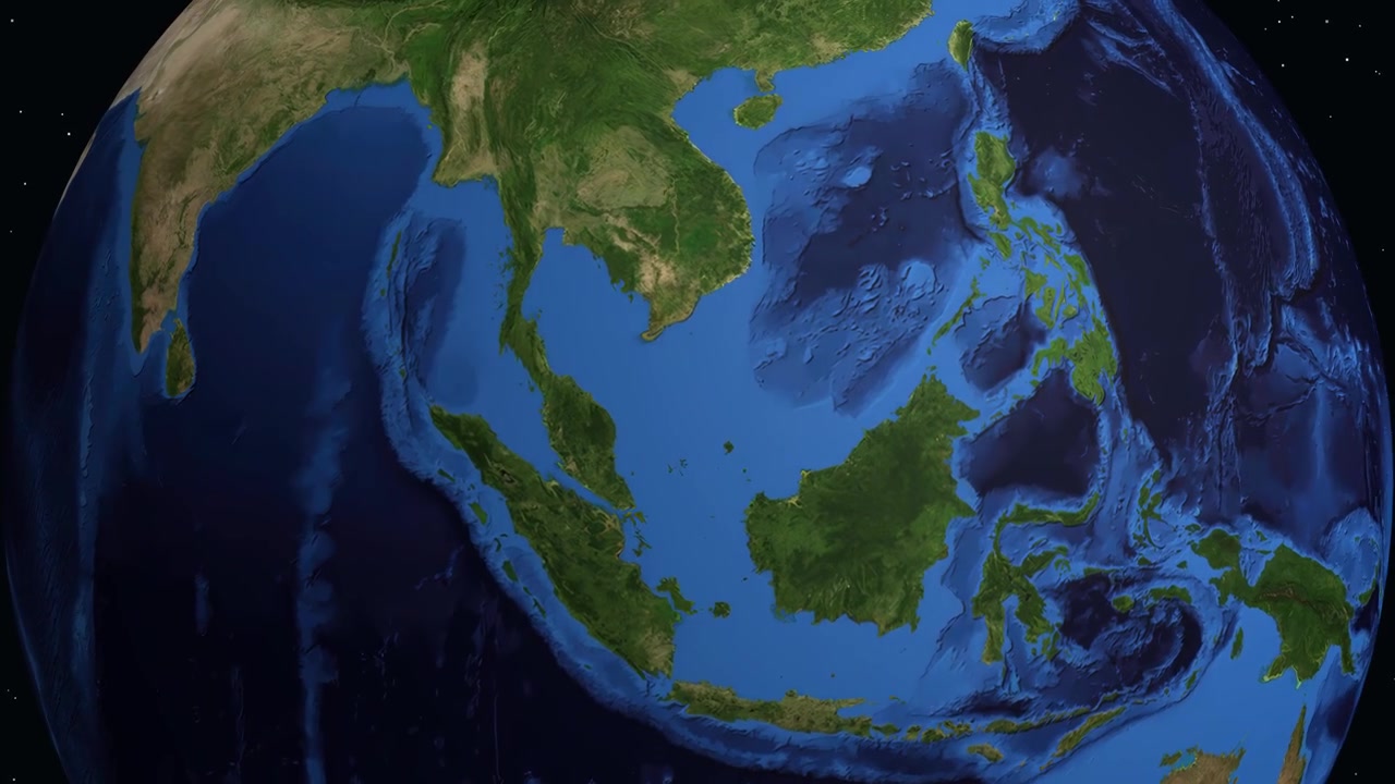 Zoom satellitare su Kota Baharu, Malesia