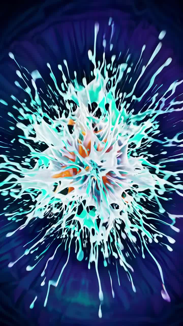 Vibrant Abstract Liquid Splashes