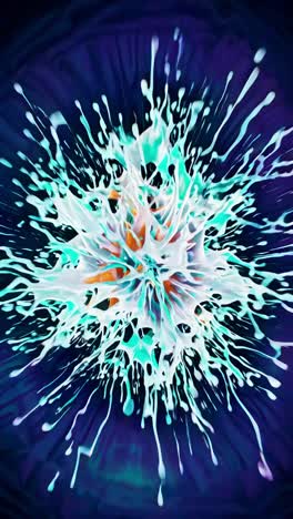 vibrant abstract liquid splashes