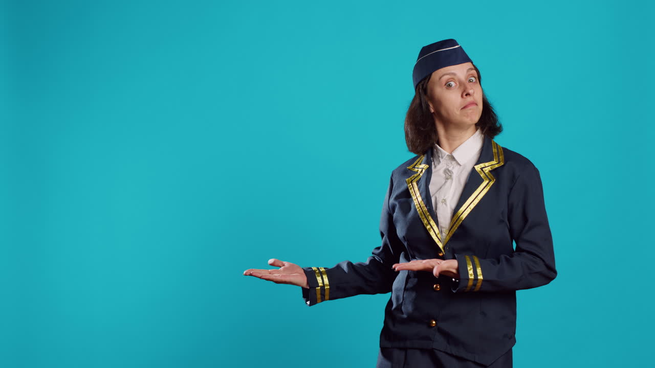 Caucasian airliner advertising left or right sides