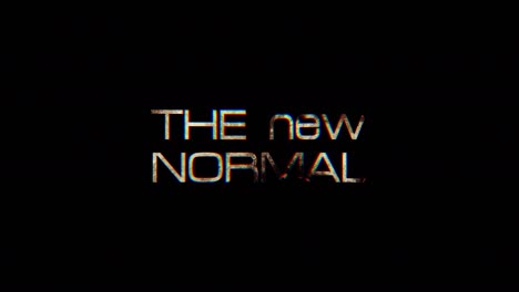 burn text of the new normal word. the golden shine lighting of the new normal word loop animation promote advertising concept isolate using quicktime alpha channel prores 4444.