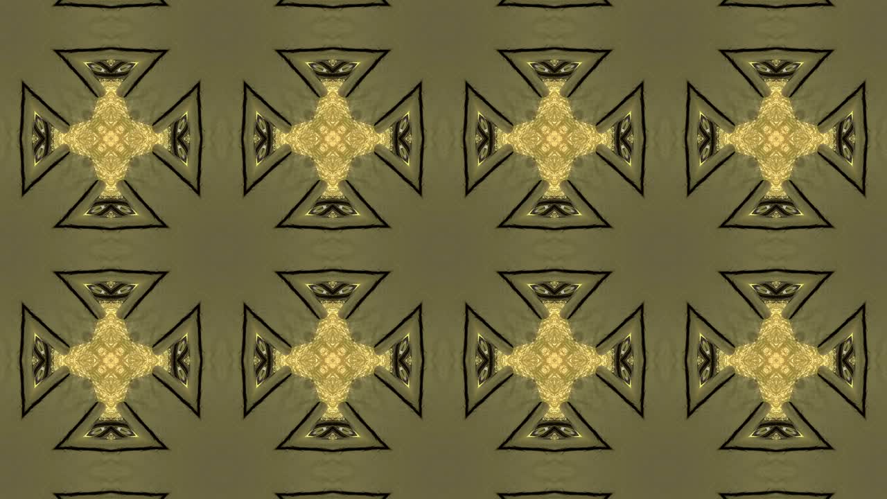 fondo decorativo de neón abstractamente adornado con bucles. caleidoscopio o mandala de neón 3d.