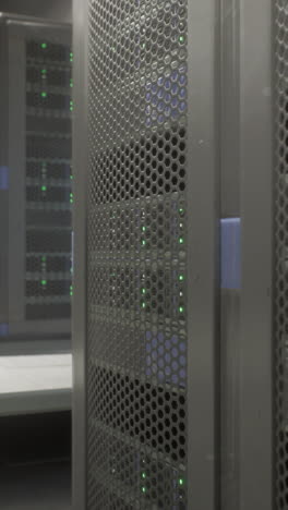 server rack in a data center