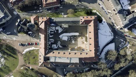 Drone-Aerial-footage-of-Weimar-on-a-sunny-spring-day