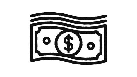 money icon animation footage & alpha channel
