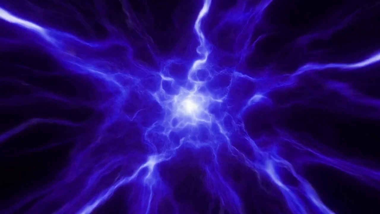 Portale energetico blu astratto con raggi di luce luminosi