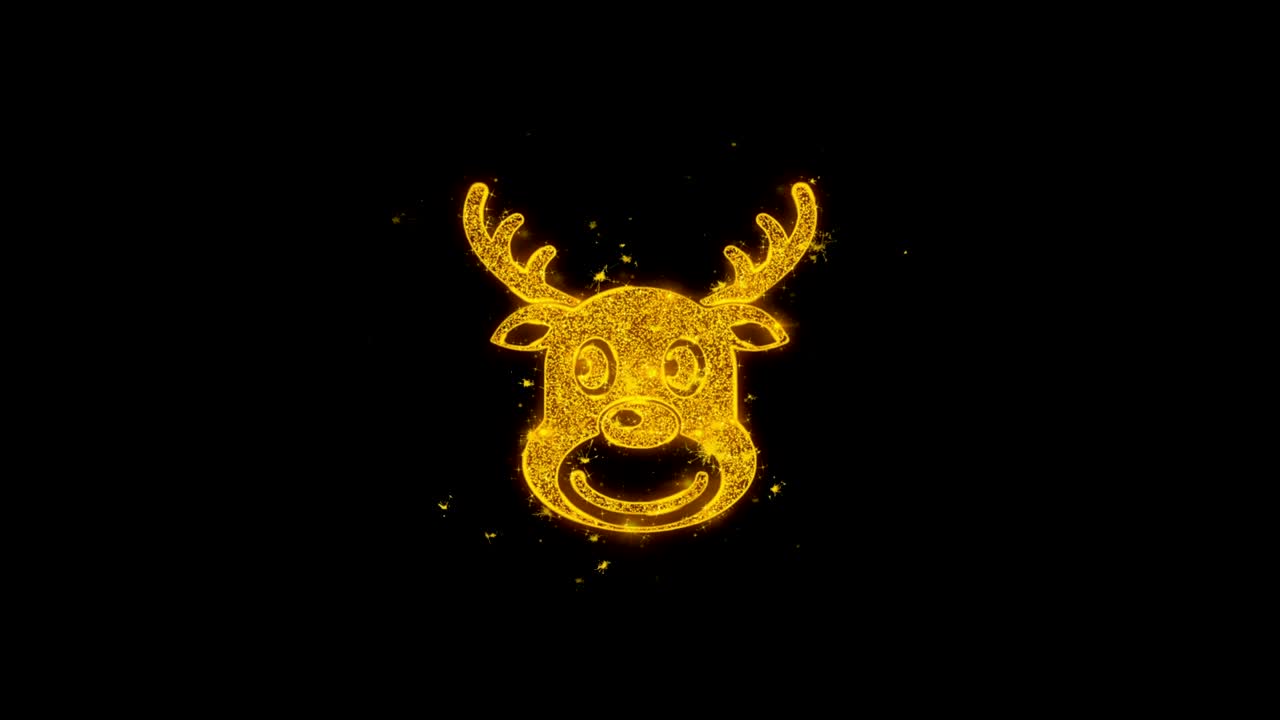 símbolo del icono del reno de navidad