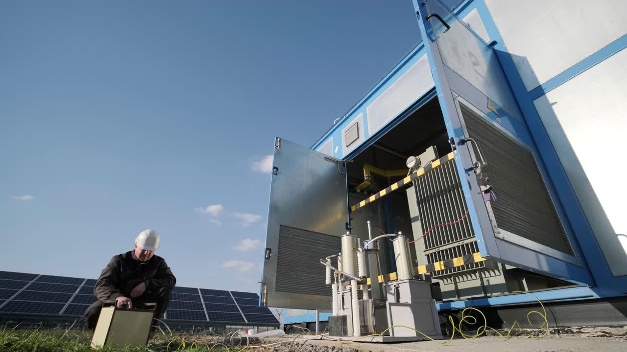 esecuzione di lavori di misurazione elettrica sul trasformatore di potenza