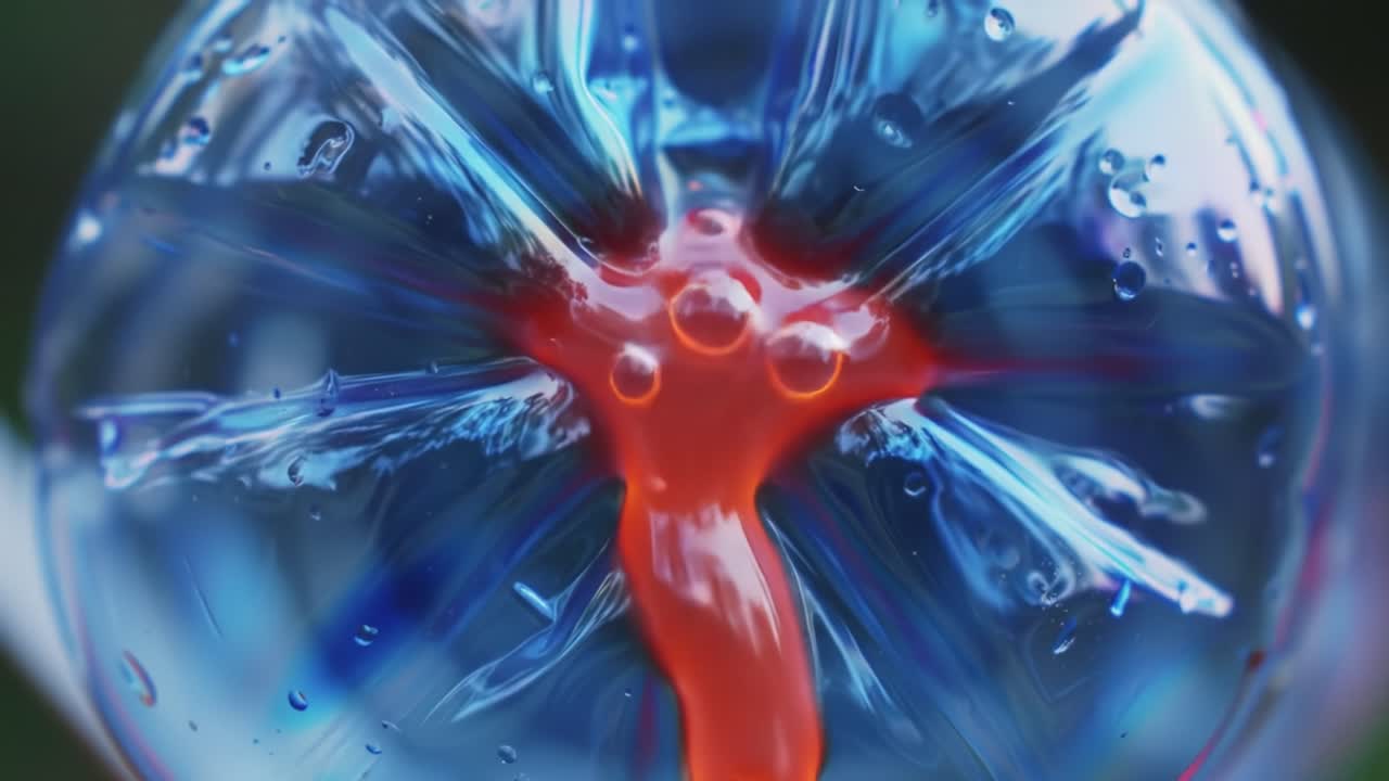 A Captivating Journey Through a Colorful Liquid Sphere: Exploring Dynamic Movement and Fluid Interactions Within a Vibrant and Mesmerizing Orb