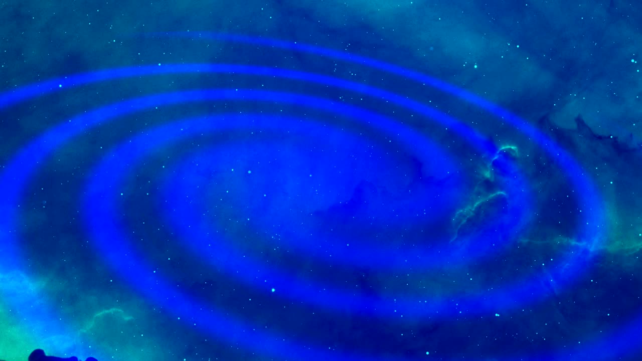 4k azul - animación de fondo de la galaxia