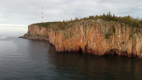 palisade head north shore minnesota during golden hour