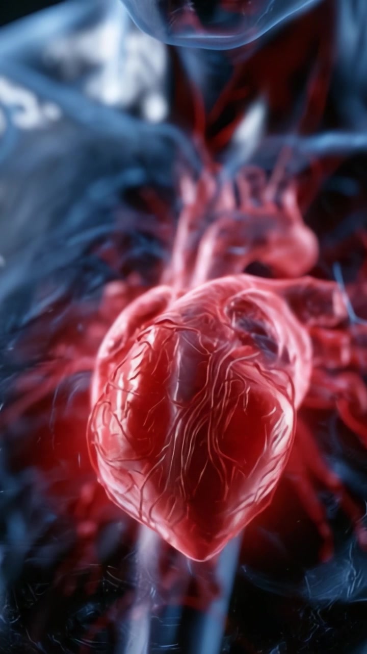 A Close-Up Visualization of the Human Heart's Structure and Functionality: Exploring the Intricate Details of the Cardiovascular System Through Advanced Imaging Techniques