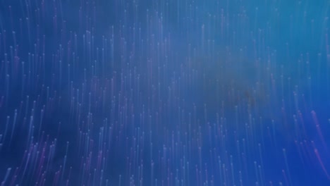 animación de múltiples senderos de luz azul que se mueven en movimiento hipnótico en el fondo