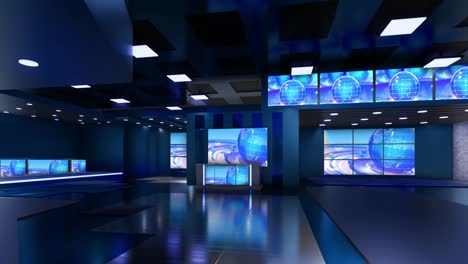 3d virtual tv studio news