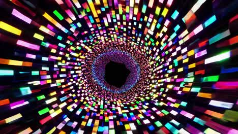colorful pixels spinning dynamically, generating luminous digital vortex representing technological movement with intense visual vibrancy and energetic design flow