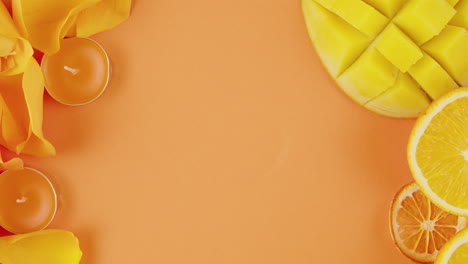 orange and yellow still life