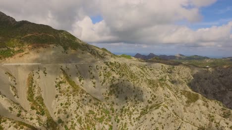 Aerial:-The-mountains-of-the-island-Karpathos-in-Greece