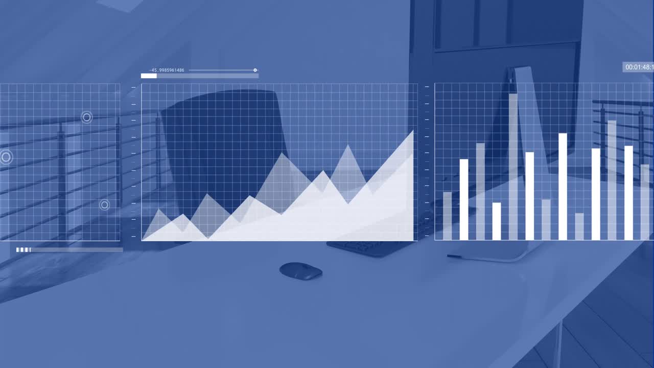 사무실에서 재무 데이터 처리의 활성화