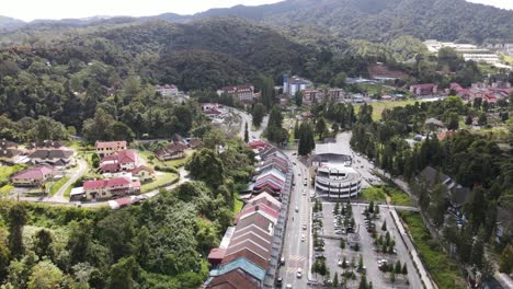 general landscape view of the brinchang district within the cameron highlands area of malaysia