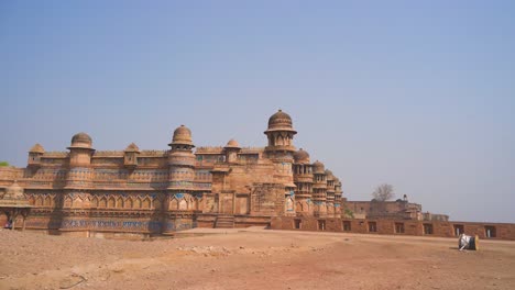 maan singh palace of gwalior fort in madhya pradesh india