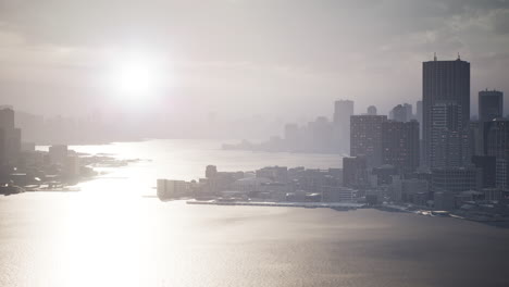 skyline-aerial-view-at-sunset-with-skyscrapers