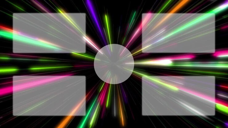 Grafica in movimento per schermata finale con effetto Ray warp