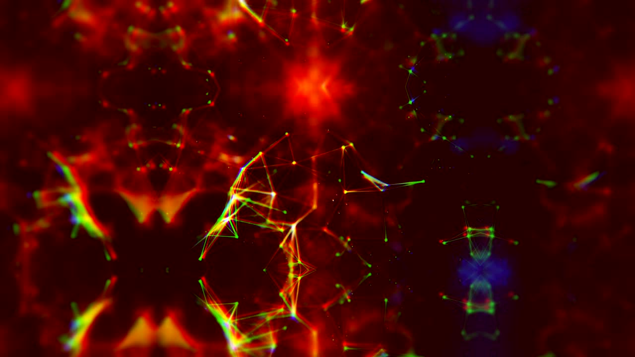 animación de fondo de partículas abstractas de 4k